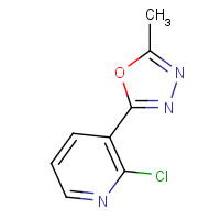 70318-99-9 2-(2-chloropyridin-3-yl)-5-methyl-1,3,4-oxadiazole chemical structure