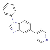 260258-91-1 1-phenyl-5-pyridin-4-ylbenzimidazole chemical structure