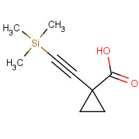 1268810-07-6 1-(2-trimethylsilylethynyl)cyclopropane-1-carboxylic acid chemical structure