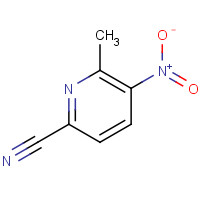 65169-58-6 6-methyl-5-nitropyridine-2-carbonitrile chemical structure