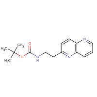 1374105-80-2 tert-butyl N-[2-(1,5-naphthyridin-2-yl)ethyl]carbamate chemical structure