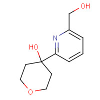 153635-21-3 4-[6-(hydroxymethyl)pyridin-2-yl]oxan-4-ol chemical structure