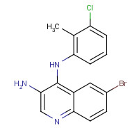 1153308-68-9 6-bromo-4-N-(3-chloro-2-methylphenyl)quinoline-3,4-diamine chemical structure