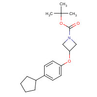 1332300-90-9 tert-butyl 3-(4-cyclopentylphenoxy)azetidine-1-carboxylate chemical structure