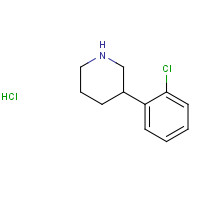 1187172-08-2 3-(2-chlorophenyl)piperidine;hydrochloride chemical structure