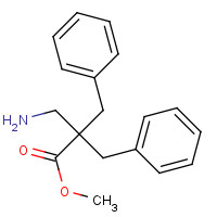 125469-89-8 methyl 2-(aminomethyl)-2-benzyl-3-phenylpropanoate chemical structure