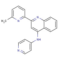 733807-08-4 2-(6-methylpyridin-2-yl)-N-pyridin-4-ylquinolin-4-amine chemical structure