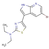 1046793-77-4 4-(5-bromo-1H-pyrrolo[2,3-b]pyridin-3-yl)-N,N-diethyl-1,3-thiazol-2-amine chemical structure
