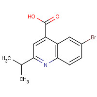 401624-46-2 6-bromo-2-propan-2-ylquinoline-4-carboxylic acid chemical structure