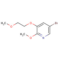 1241752-41-9 5-bromo-2-methoxy-3-(2-methoxyethoxy)pyridine chemical structure
