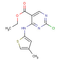 1439908-83-4 ethyl 2-chloro-4-[(4-methylthiophen-2-yl)amino]pyrimidine-5-carboxylate chemical structure
