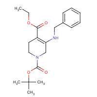 1293940-27-8 1-O-tert-butyl 4-O-ethyl 5-(benzylamino)-3,6-dihydro-2H-pyridine-1,4-dicarboxylate chemical structure