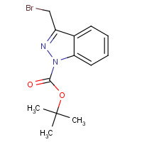174180-42-8 tert-butyl 3-(bromomethyl)indazole-1-carboxylate chemical structure