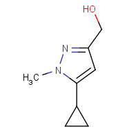 1226334-07-1 (5-cyclopropyl-1-methylpyrazol-3-yl)methanol chemical structure