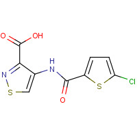 929214-75-5 4-[(5-chlorothiophene-2-carbonyl)amino]-1,2-thiazole-3-carboxylic acid chemical structure
