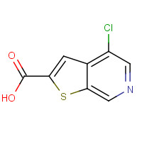 251996-86-8 4-chlorothieno[2,3-c]pyridine-2-carboxylic acid chemical structure