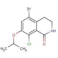 1616289-62-3 5-bromo-8-chloro-7-propan-2-yloxy-3,4-dihydro-2H-isoquinolin-1-one chemical structure