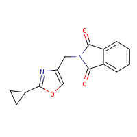 1364678-13-6 2-[(2-cyclopropyl-1,3-oxazol-4-yl)methyl]isoindole-1,3-dione chemical structure