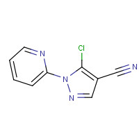 104771-35-9 5-chloro-1-pyridin-2-ylpyrazole-4-carbonitrile chemical structure