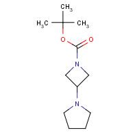 1019008-21-9 tert-butyl 3-pyrrolidin-1-ylazetidine-1-carboxylate chemical structure
