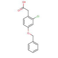 70757-43-6 2-(2-chloro-4-phenylmethoxyphenyl)acetic acid chemical structure