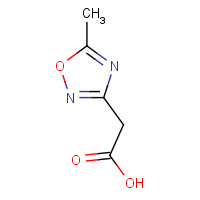 55151-96-7 2-(5-methyl-1,2,4-oxadiazol-3-yl)acetic acid chemical structure