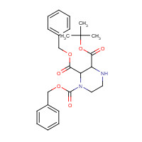816454-25-8 1-O,2-O-dibenzyl 3-O-tert-butyl piperazine-1,2,3-tricarboxylate chemical structure
