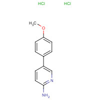 1185081-59-7 5-(4-methoxyphenyl)pyridin-2-amine;dihydrochloride chemical structure