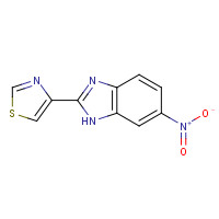 3575-05-1 4-(6-nitro-1H-benzimidazol-2-yl)-1,3-thiazole chemical structure