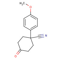 5309-14-8 1-(4-methoxyphenyl)-4-oxocyclohexane-1-carbonitrile chemical structure