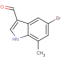 16076-86-1 5-bromo-7-methyl-1H-indole-3-carbaldehyde chemical structure