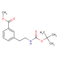 179003-02-2 methyl 3-[2-[(2-methylpropan-2-yl)oxycarbonylamino]ethyl]benzoate chemical structure