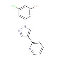 546142-16-9 2-[1-(3-bromo-5-chlorophenyl)pyrazol-4-yl]pyridine chemical structure