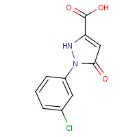 1318789-76-2 2-(3-chlorophenyl)-3-oxo-1H-pyrazole-5-carboxylic acid chemical structure