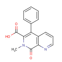 168542-35-6 7-methyl-8-oxo-5-phenyl-1,7-naphthyridine-6-carboxylic acid chemical structure