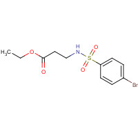 1024464-35-4 ethyl 3-[(4-bromophenyl)sulfonylamino]propanoate chemical structure