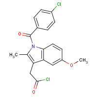 20357-37-3 2-[1-(4-chlorobenzoyl)-5-methoxy-2-methylindol-3-yl]acetyl chloride chemical structure