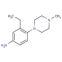 1395028-50-8 3-ethyl-4-(4-methylpiperazin-1-yl)aniline chemical structure