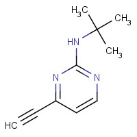 876521-32-3 N-tert-butyl-4-ethynylpyrimidin-2-amine chemical structure