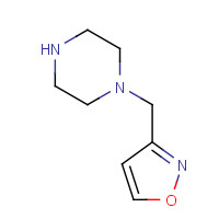 885952-54-5 3-(piperazin-1-ylmethyl)-1,2-oxazole chemical structure