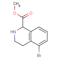 1430564-17-2 methyl 5-bromo-1,2,3,4-tetrahydroisoquinoline-1-carboxylate chemical structure