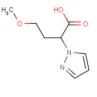 1190392-74-5 4-methoxy-2-pyrazol-1-ylbutanoic acid chemical structure