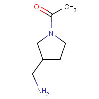 1251055-48-7 1-[3-(aminomethyl)pyrrolidin-1-yl]ethanone chemical structure