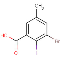 750585-99-0 3-bromo-2-iodo-5-methylbenzoic acid chemical structure