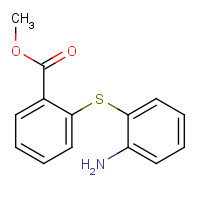 100866-62-4 methyl 2-(2-aminophenyl)sulfanylbenzoate chemical structure