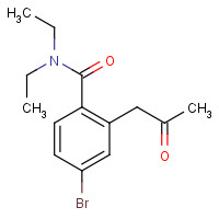 1374575-61-7 4-bromo-N,N-diethyl-2-(2-oxopropyl)benzamide chemical structure