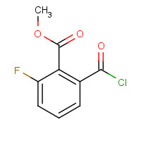 1256593-41-5 methyl 2-carbonochloridoyl-6-fluorobenzoate chemical structure