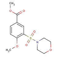 353467-19-3 methyl 4-methoxy-3-morpholin-4-ylsulfonylbenzoate chemical structure