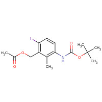 885608-62-8 [6-iodo-2-methyl-3-[(2-methylpropan-2-yl)oxycarbonylamino]phenyl]methyl acetate chemical structure