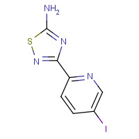 1179360-09-8 3-(5-iodopyridin-2-yl)-1,2,4-thiadiazol-5-amine chemical structure